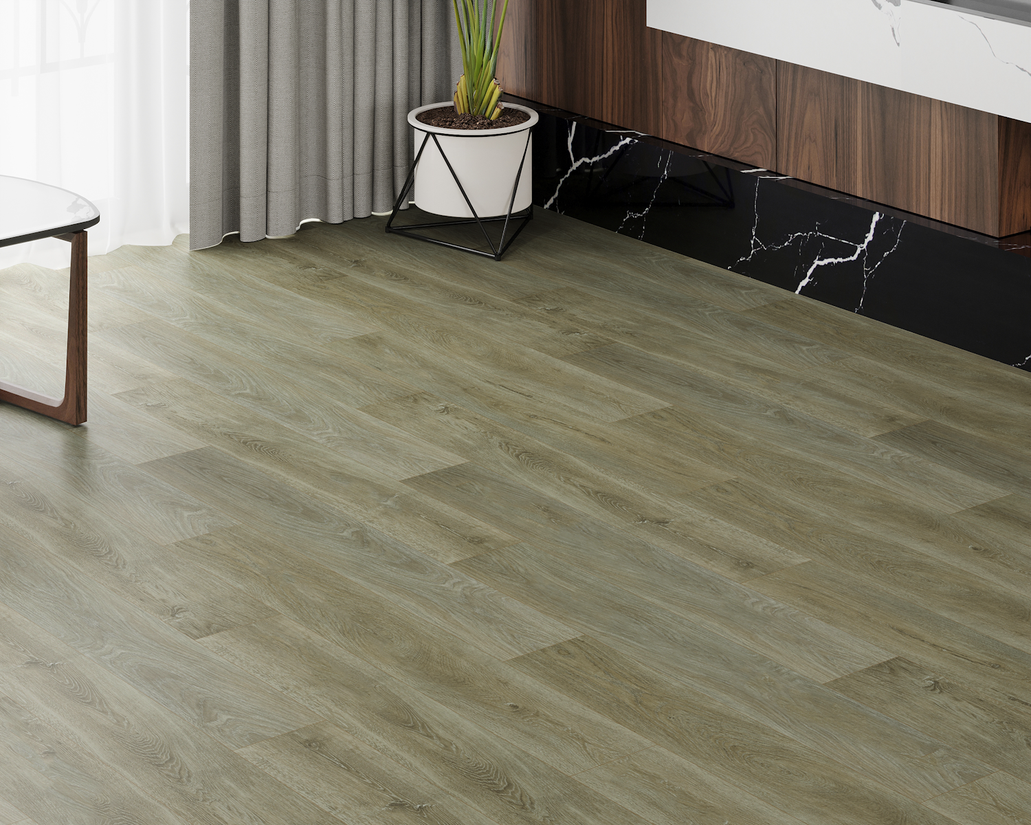 Кварцвиниловый SPC ламинат Art East Artek Дуб Тамань 23-ART 1200×182×4,5 фото в интерьере